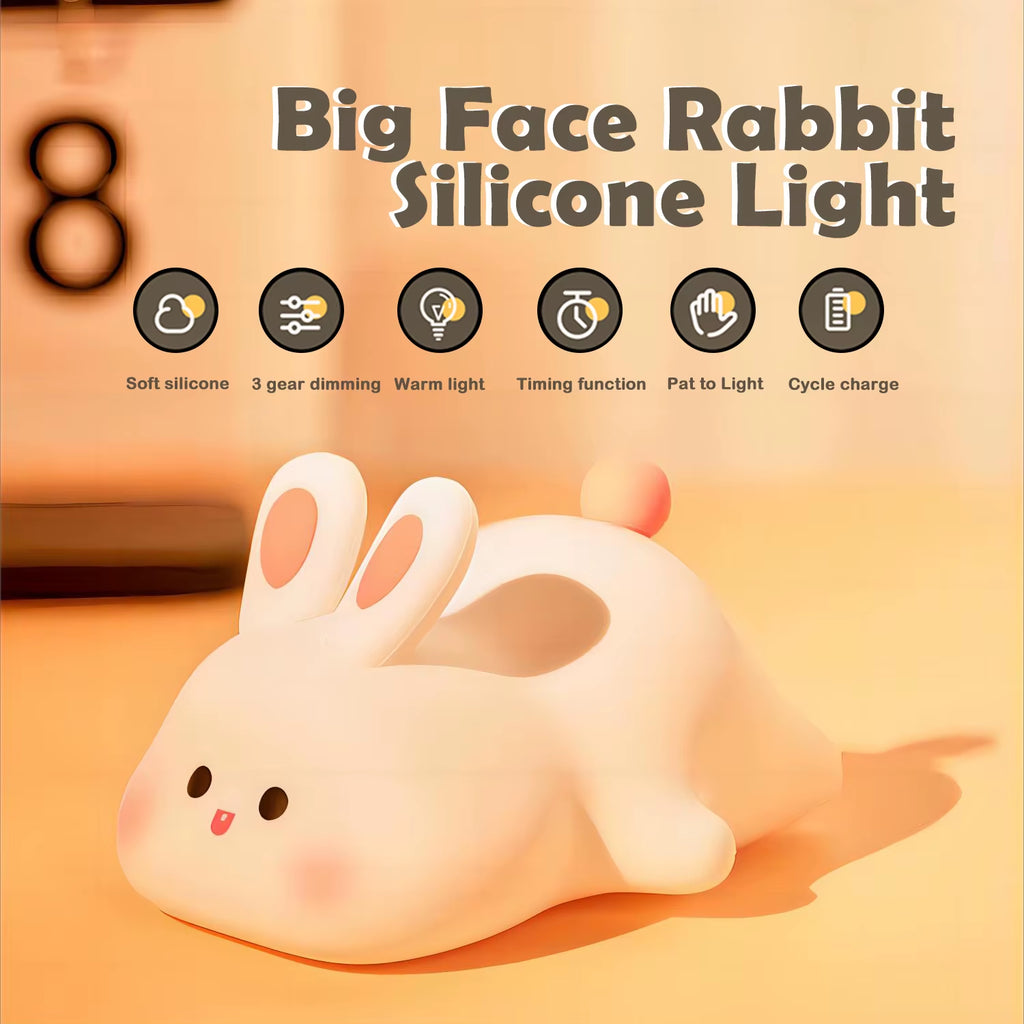 Rechargeable cozy animal night light in Rabbit, Sheep and Panda designs